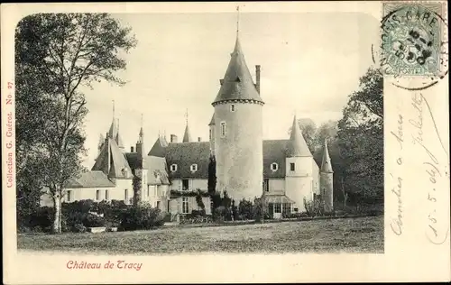 Ak Tracy le Mont Oise, Chateau de Tracy