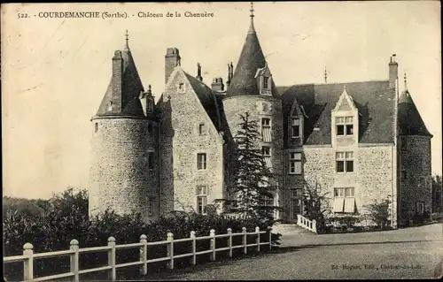 Ak Courdemanche Sarthe, Chateau de la Chenuere