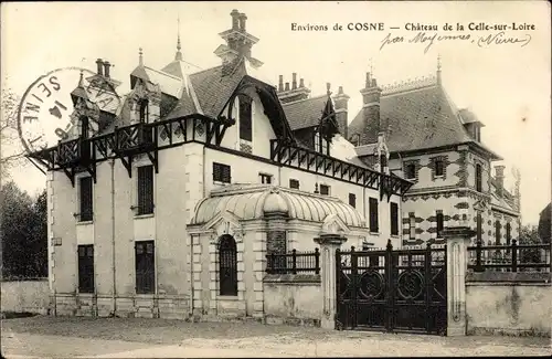 Ak La Celle sur Loire Nièvre, Chateau de la Celle-sur-Loire