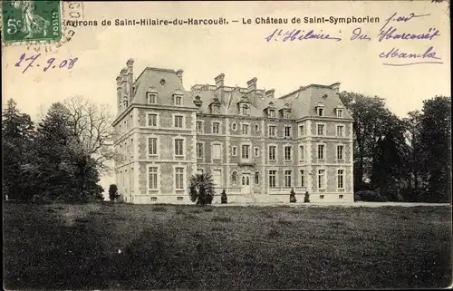 Ak Saint Hilaire du Harcouët Manche, Le Chateau de Saint-Symphorien