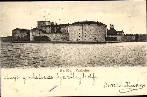 Ak Vaxholm Schweden, Festung