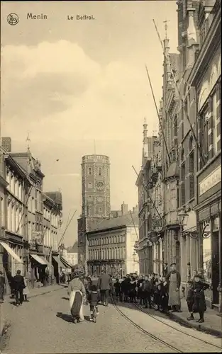 Ak Menin Menen Meenen Lys Westflandern, Le Beffroi