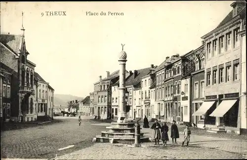 Ak Theux Wallonien Lüttich, Place du Perron