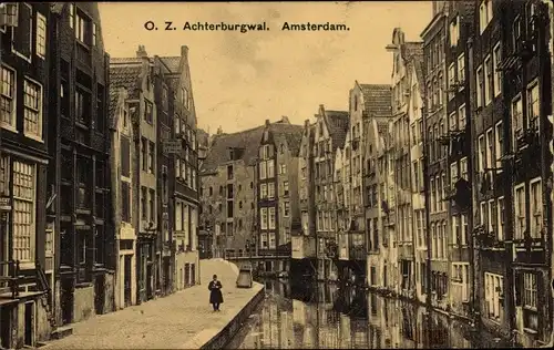 Ak Amsterdam Nordholland Niederlande, O.Z. Achterburgwal