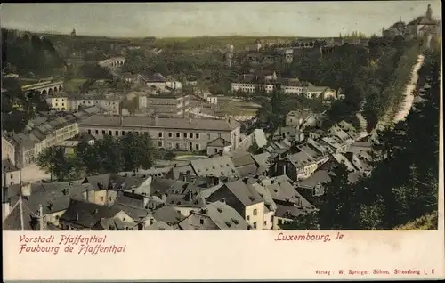 Ak Luxemburg Luxembourg, Vorstadt Pfaffenthal, Panorama