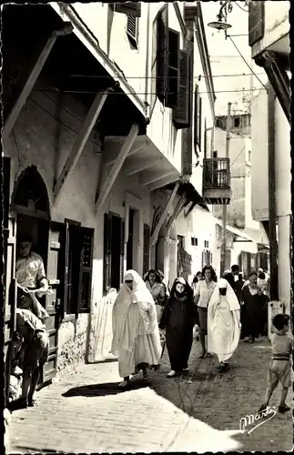 Ak Casablanca Marokko, Rue du Foudouk dans l'ancienne Medina