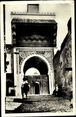Ak Fès Fez Marokko, Porte de la Mosquee des Andalous