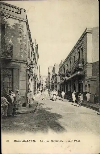 Ak Mostaganem Algerien, La Rue Matamore