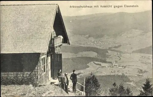 Ak Bayerisch Eisenstein in Niederbayern, Großer Arber, Arber Schutzhaus