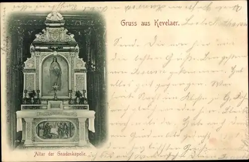 Ak Kevelaer am Niederrhein, Altar der Gnadenkapelle