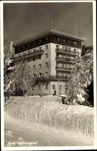 Ak Feldberg im Schwarzwald, Hotel Feldbergerhof, Außenansicht, Winter, Schnee