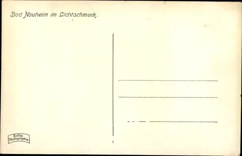 Ak Bad Nauheim in Hessen, Dankeskirche bei Nachbeleuchtung