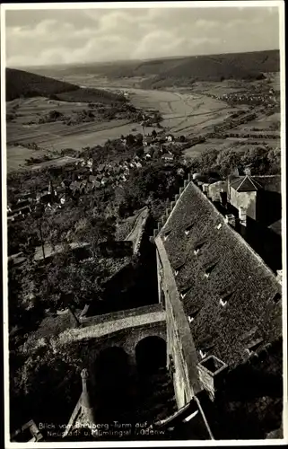 Ak Neustadt Breuberg im Odenwald, Blick vom Breuberg Turm, Panorama