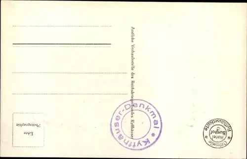 Ak Steinthaleben Kyffhäuserland in Thüringen, Kyffhäuser, Kaiser Wilhelm Denkmal