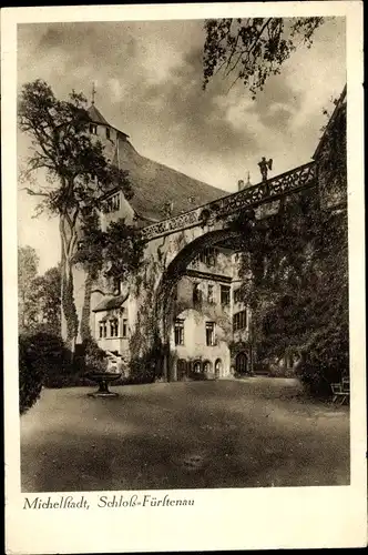 Ak Steinbach Michelstadt im Odenwald, Schloss Fürstenau, Außenansicht