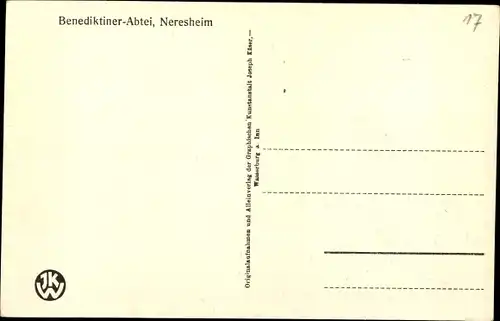 Ak Neresheim Baden Württemberg, Benediktiner Abtei, Kuppelbild der Chorabaide, Abendmahl