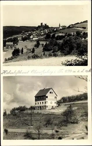 Ak Oberreifenberg Schmitten im Taunus Hessen, Panorama, Gebäude Frontansicht