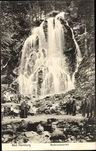 Ak Bad Harzburg am Harz, Radauwasserfall