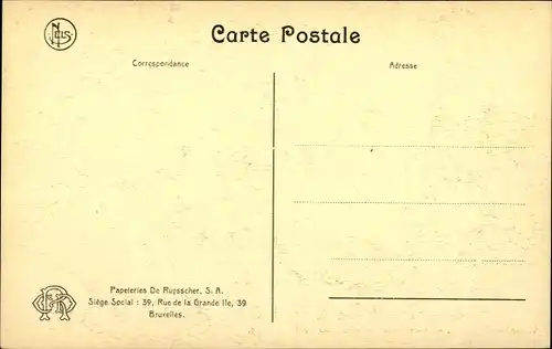 Ak Bruxelles Brüssel, Papeteries De Ruysscher