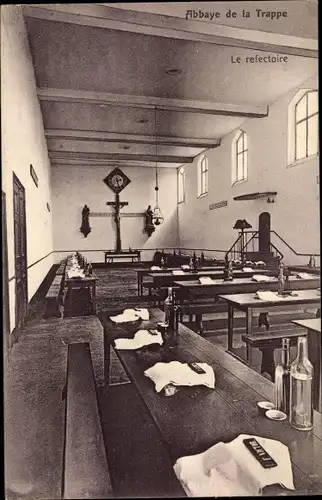 Ak Forges Chimay Wallonien Hennegau, Abbaye de la Trappe, Le refectoire