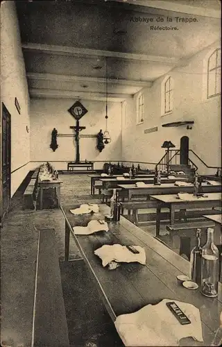 Ak Forges Chimay Wallonien Hennegau, Abbaye de la Trappe, Le refectoire
