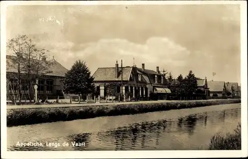 Ak Appelscha Fryslân Friesland Niederlande, Langs de Vaarl