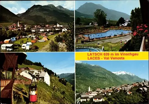 Ak Latsch Laces Südtirol, Campingplatz, Schwimmbad, Seilbahn St. Martin am Kofl, Tarsch