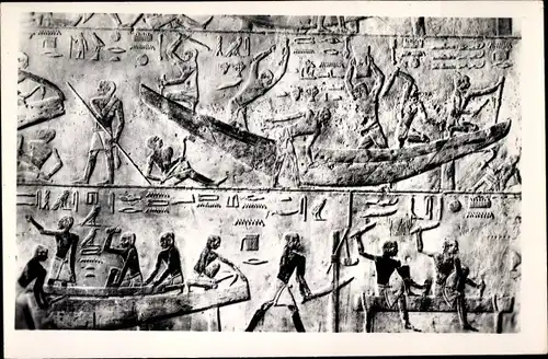 Ak Sakkara Ägypten, Tomb of Ti, Ship Building