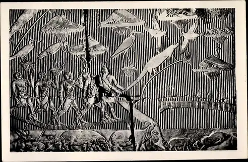 Ak Sakkara Ägypten, Tomb of Mereruka, Hunting in the Marches