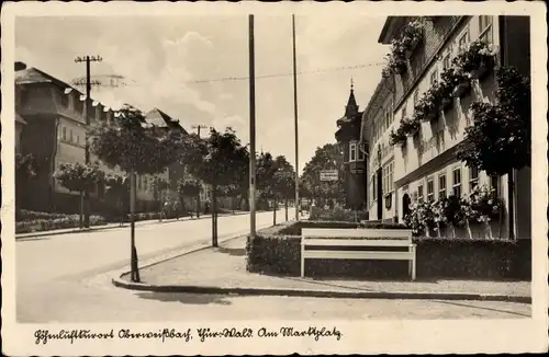 Ak Oberweißbach in Thüringen, Am Marktplatz