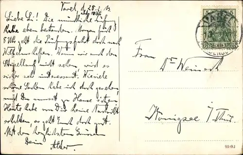 Ak Varel in Oldenburg Jadebusen, An der Windallee