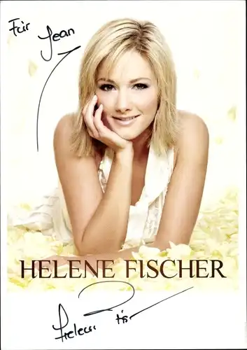 Ak Sängerin Helene Fischer, Portrait, Autogramm