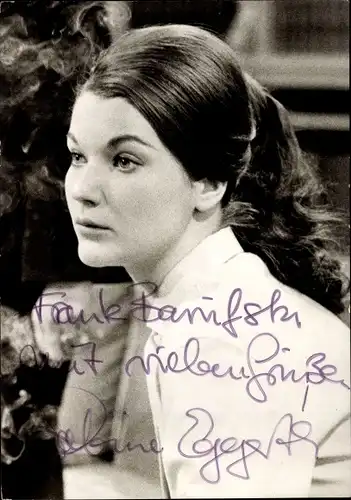 Ak Schauspielerin Sabine Eggerth, Portrait, Autogramm