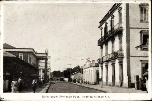 Malabo Santa Isabel de Fernando Poo Äquatorialguinea, Avenida Alfonso XIII