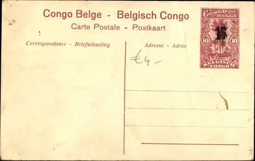 Ganzsachen Ak Boma Congo Belge D R Kongo Zaire, Le marche, De markt