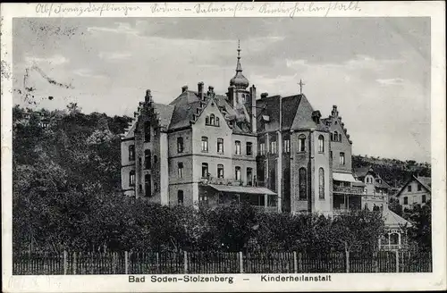 Ak Bad Soden Salmünster in Hessen, Stolzenberg, Kinderheilanstalt