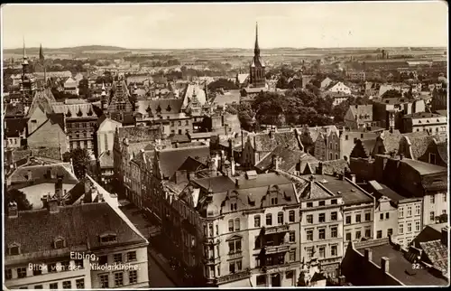 Ak Elbląg Elbing Westpreußen, Blick von der Nicolaikirche