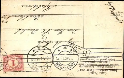 Litho Frau und Engel spielen Tennis