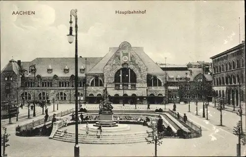 Ak Aachen in Nordrhein Westfalen, Hauptbahnhof