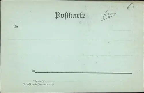 Mondschein Ak Aachen in Nordrhein Westfalen, Hauptpostamt