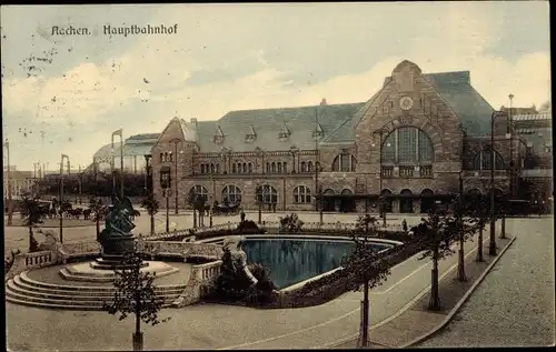 Ak Aachen in Nordrhein Westfalen, Hauptbahnhof