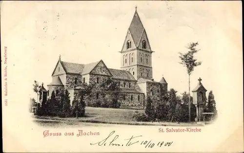 Ak Aachen in Nordrhein Westfalen, St. Salvator-Kirche