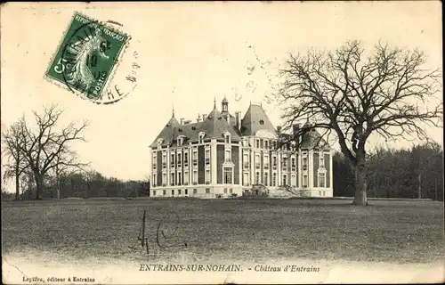 Ak Entrains sur Nohain Nièvre, Chateau d'Entrains