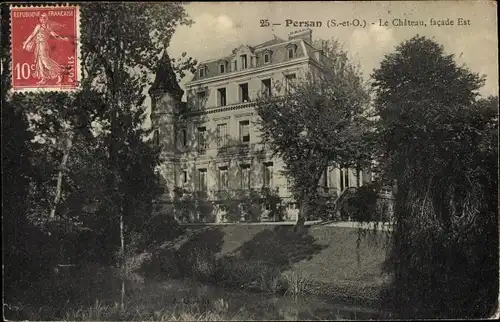 Ak Persan Val-d’Oise, Le Chateau, facade Est