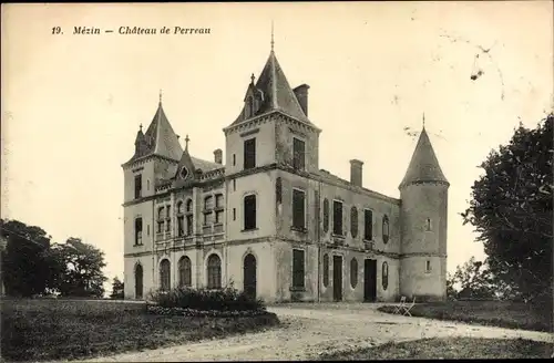 Ak Mézin Lot et Garonne, Chateau de Perreau