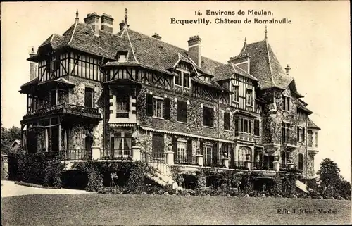 Ak  Ecquevilly Yvelines, Chateau de Romainville
