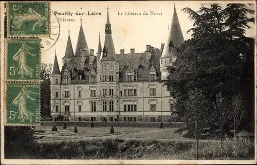 Ak Pouilly sur Loire Nièvre, Le Chateau du Nozet