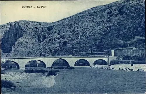 Ak Anduze Gard, Le Pont, Brücke