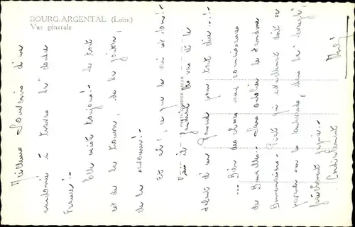 Ak Bourg Argental Loire, Vue generale
