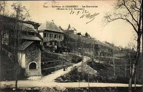 Ak Chambery Savoie, Les Charmettes, Maison de J. J. Rousseau